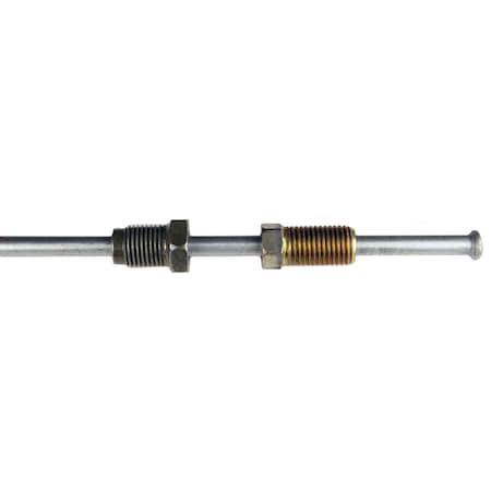 Ags Steel Brake Line Adapter, 3/16 x 8 (3/8-24 Inverted)(M10x1.0 Bubble) BLA-O380